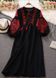 Черно-красное платье вышиванка женское 2 фото 2
