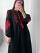 Черно-красное платье вышиванка женское 2 фото 6