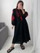 Черно-красное платье вышиванка женское 2 фото 7