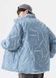 Голубая куртка зимняя двусторонняя женская (унисекс) 40 фото 6