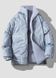 Блакитна куртка зимова двостороння жіноча (унісекс) 40 фото 2