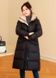 Зимова куртка - пальто жіноча, довга. Чорна 46 фото 4